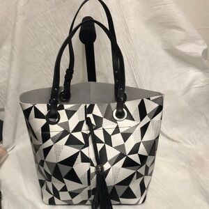 Dolce Vita Geometric Leather Tote Bag NWOT